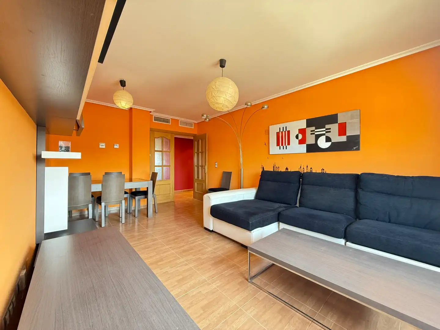 Sala de estar de Piso en venta en Caspe con Aire acondicionado, Calefacción y Trastero