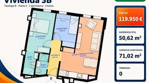 Foto 2 de Piso en venta en Alcantarilla, Murcia