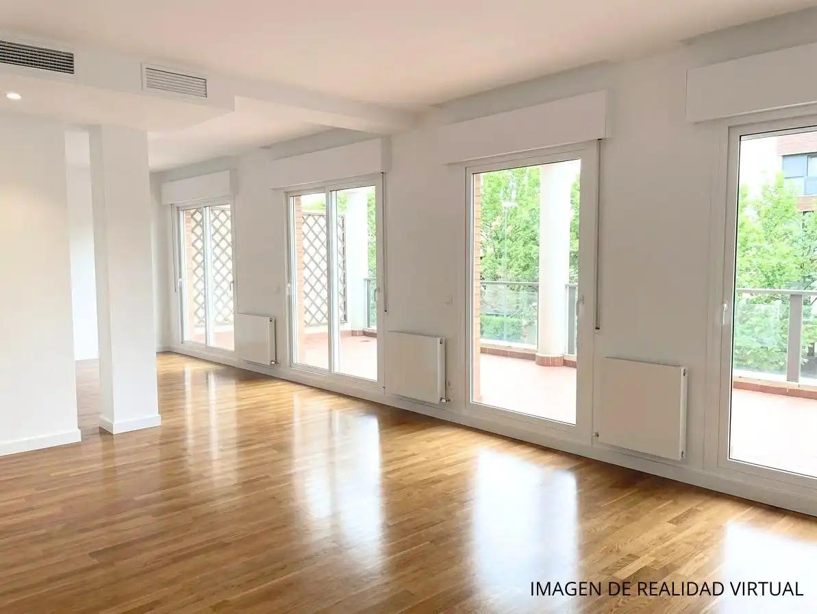 Sala de estar de Ático en venta en Las Rozas de Madrid con Aire acondicionado, Calefacción y Terraza