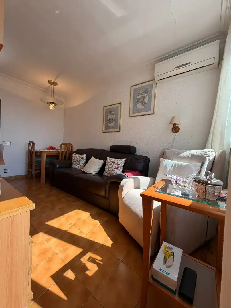 Living room of Flat for sale in Cornellà de Llobregat  with Air Conditioner and Furnished
