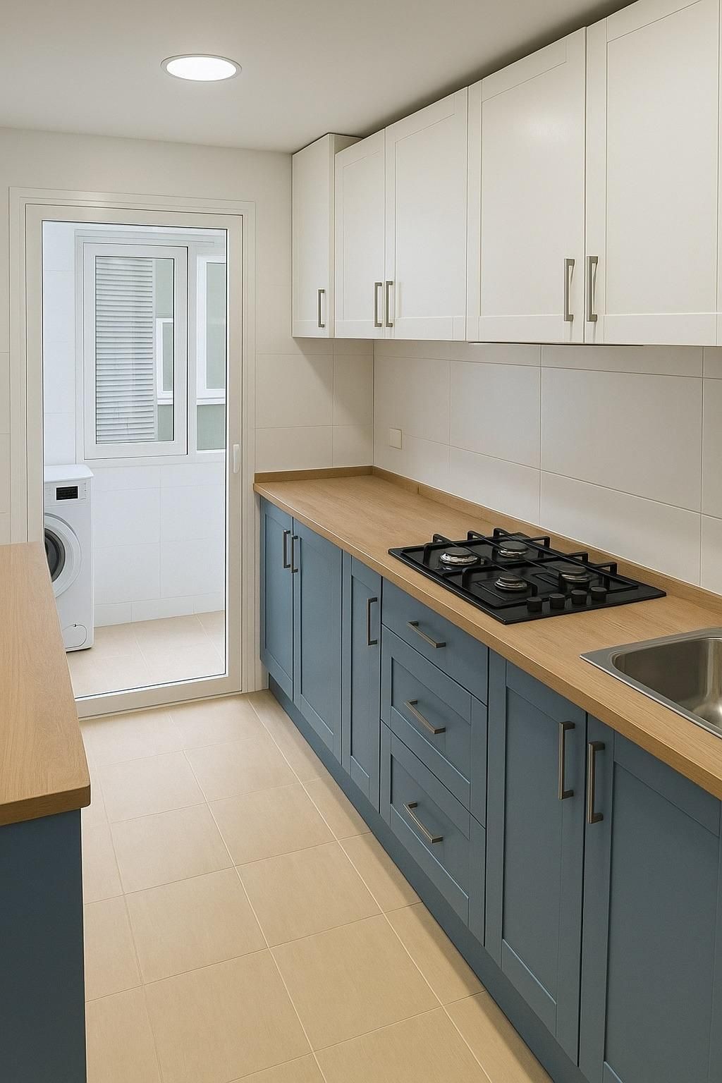 Cocina de Piso en venta en Málaga Capital con Terraza