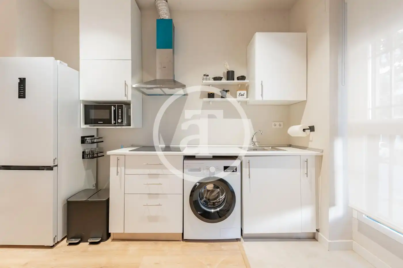Kitchen of Flat for rent in Madrid  with Air Conditioner, Heating and Furnished