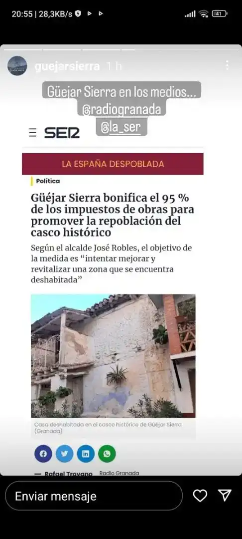 Casa adosada en venda en Güéjar Sierra
