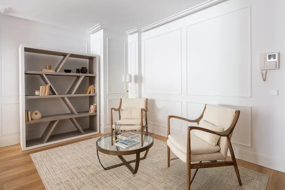 Sala de estar de Piso en venta en Madrid con Calefacción, Amueblado y Balcón