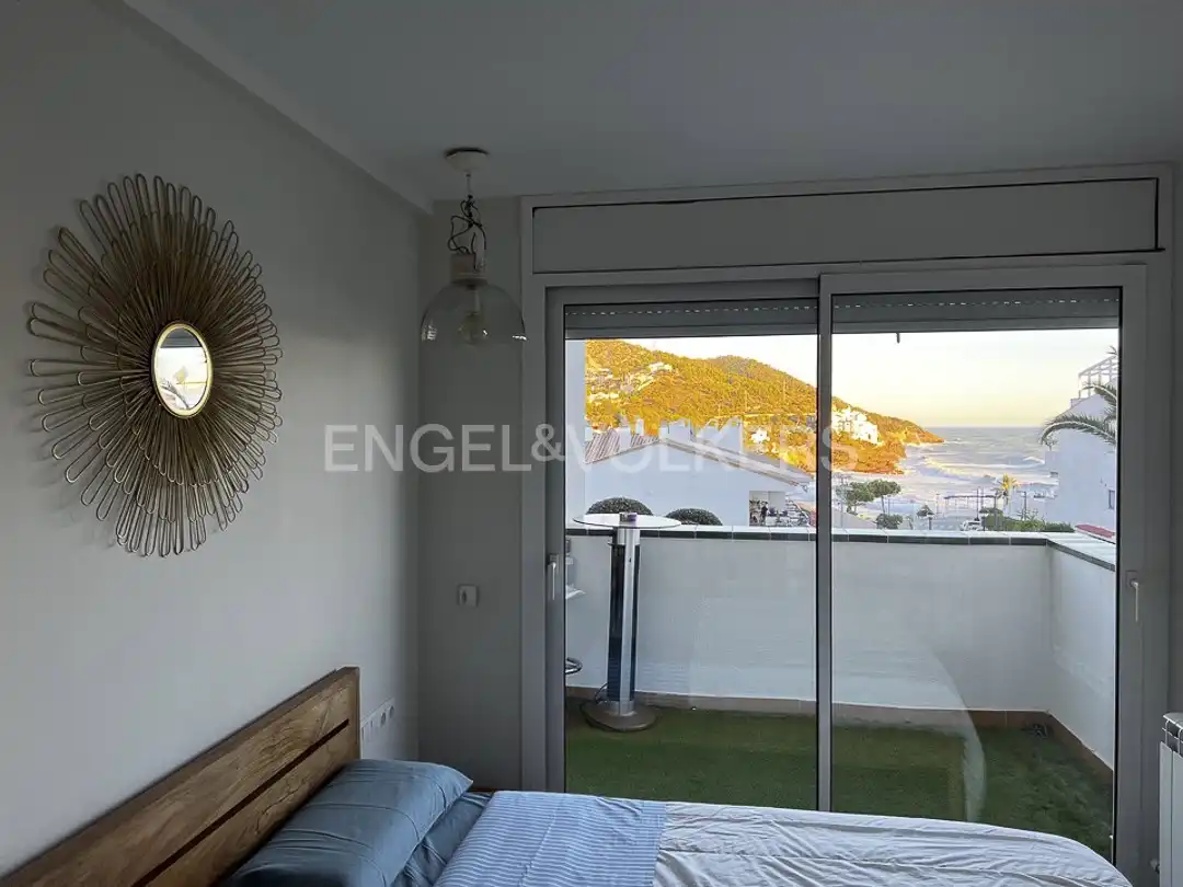 Balcony of Flat for rent in Sitges  with Air Conditioner, Heating and Parquet flooring