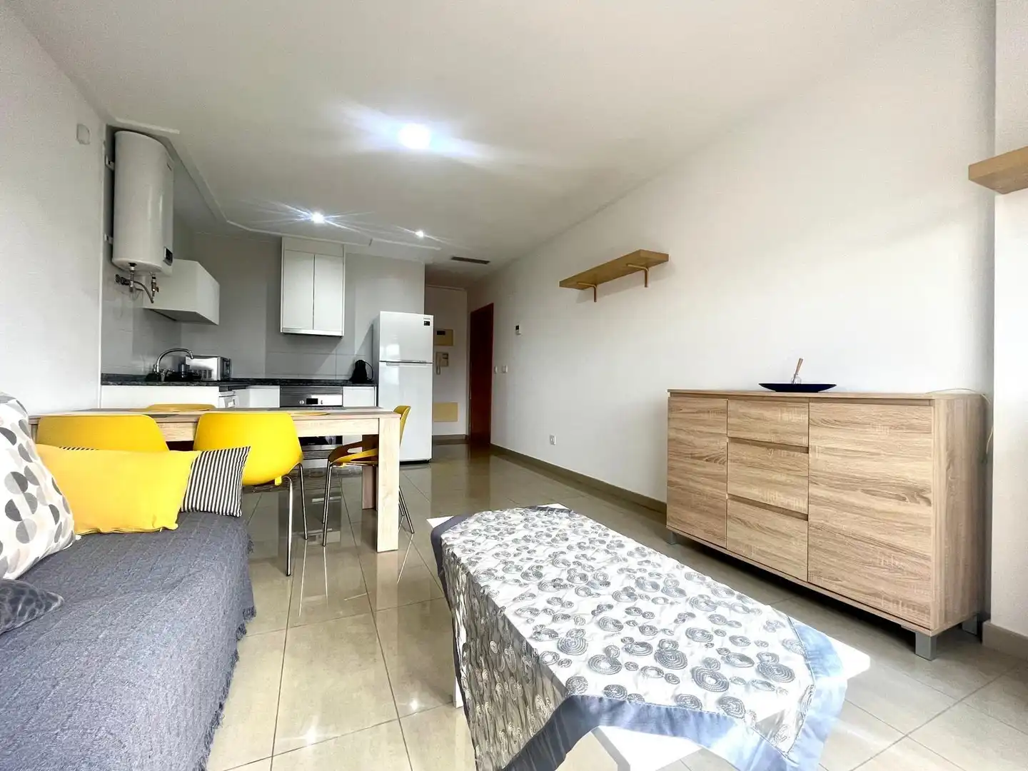 Sala d'estar de Pis de lloguer en Elche / Elx amb Aire condicionat, Calefacció i Terrassa