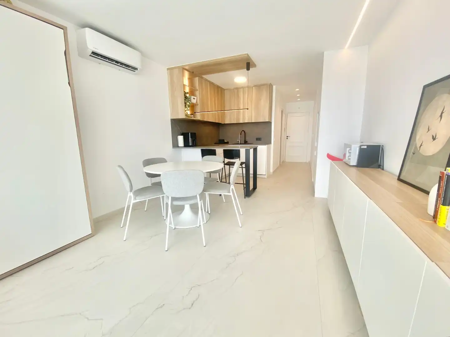 Küche von Wohnung zur Miete in El Campello mit Klimaanlage, Schwimmbad und Möbliert
