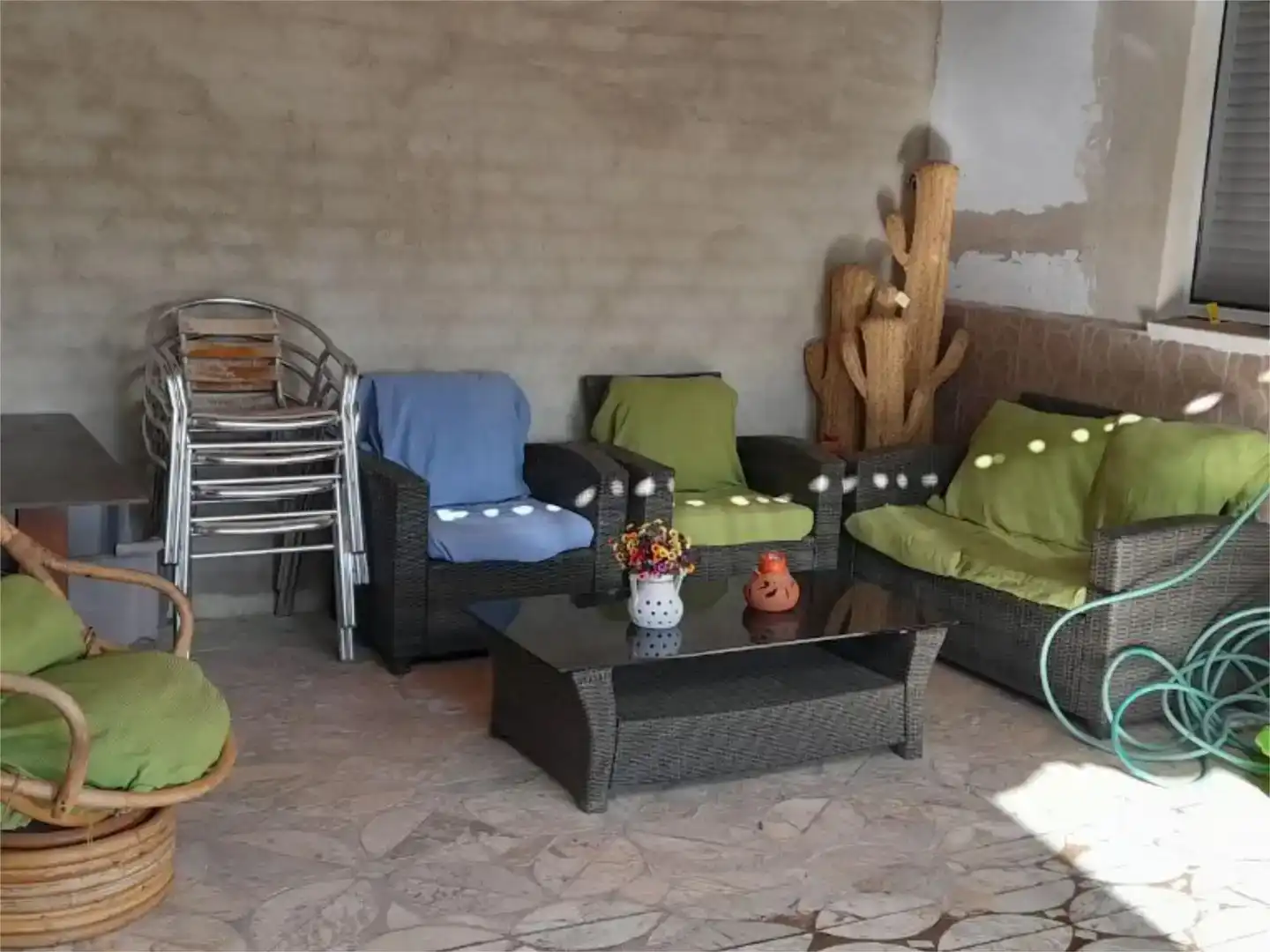 Terrace of Flat for sale in Llombai  with Air Conditioner, Private garden and Storage room