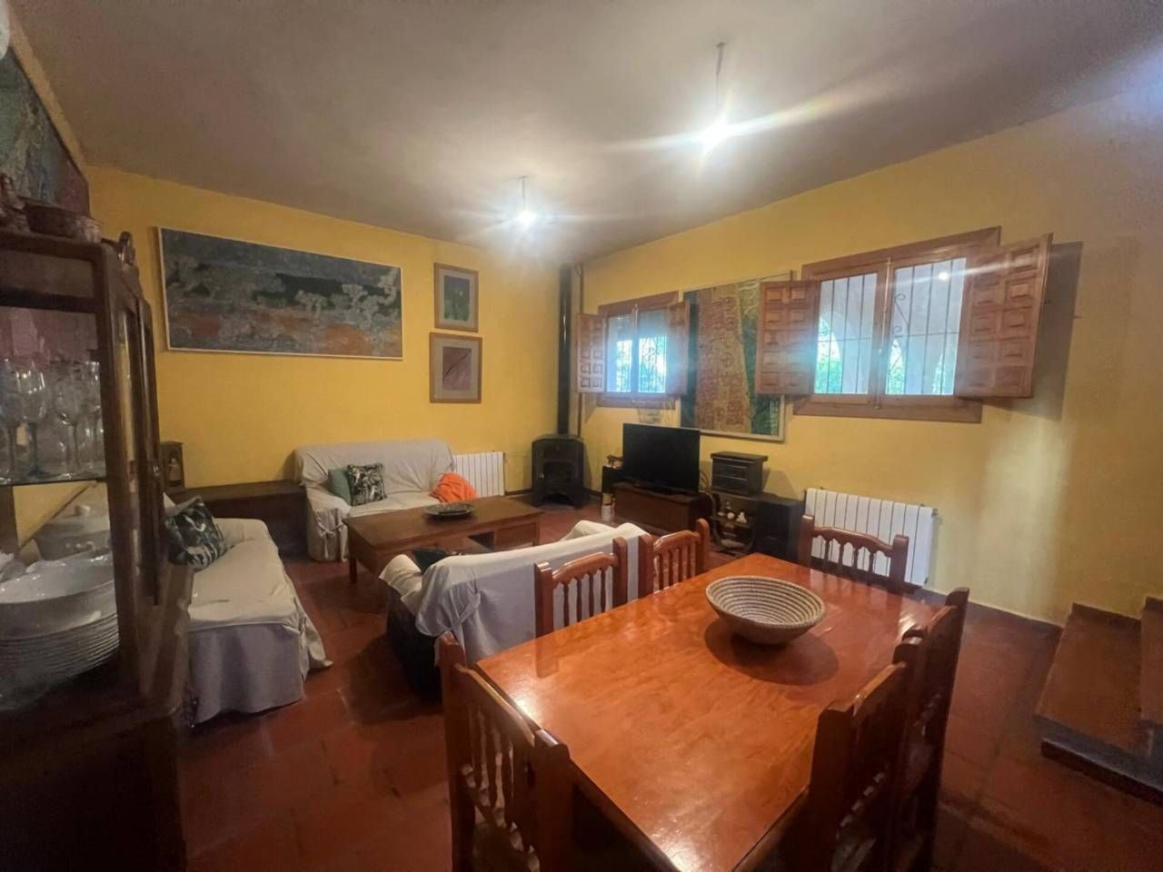 Sala d'estar de Casa o xalet en venda en Tibi amb Aire condicionat, Calefacció i Jardí privat