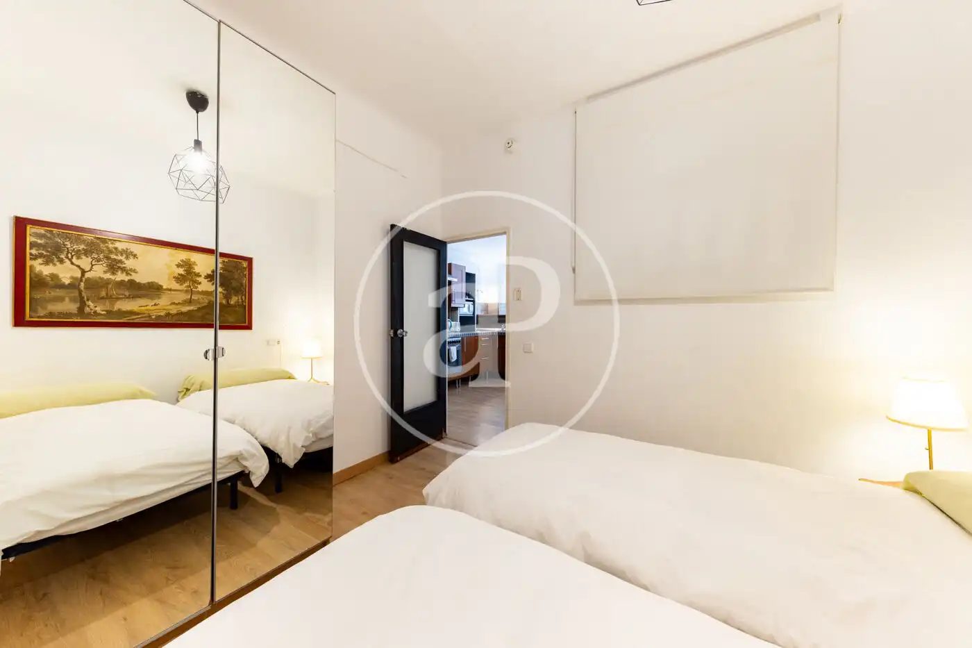 Schlafzimmer von Wohnung zur Miete in  Palma de Mallorca mit Klimaanlage, Heizung und Terrasse
