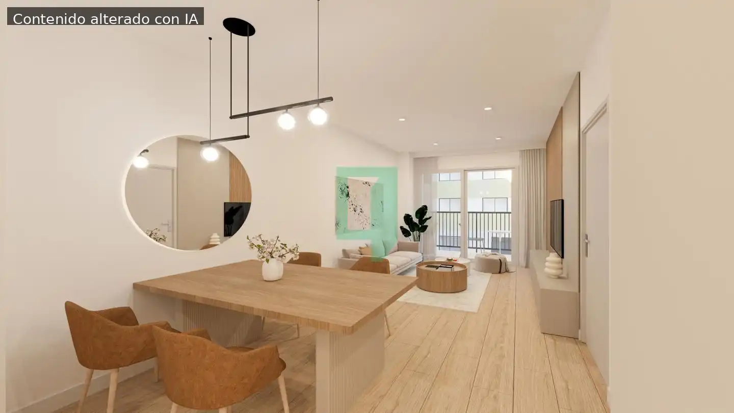 Wohnzimmer von Erdgeschoss zum Verkauf in Badalona mit Klimaanlage und Terrasse