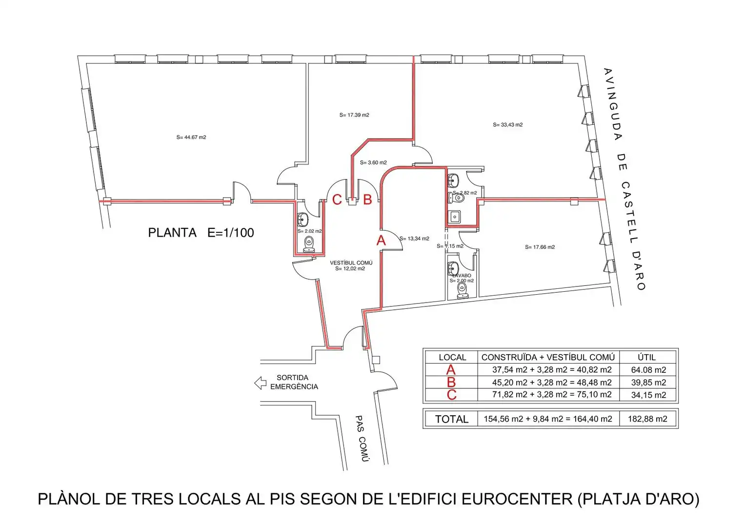 Office for sale in Castell d'Aro, Platja d'Aro i s'Agaró  with Heating