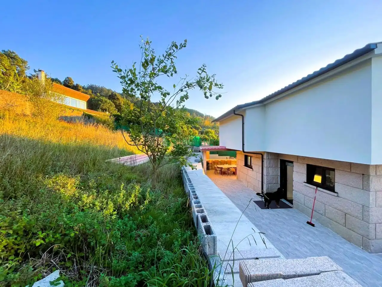 Terrassa de Casa o xalet en venda en Redondela amb Calefacció, Jardí privat i Terrassa
