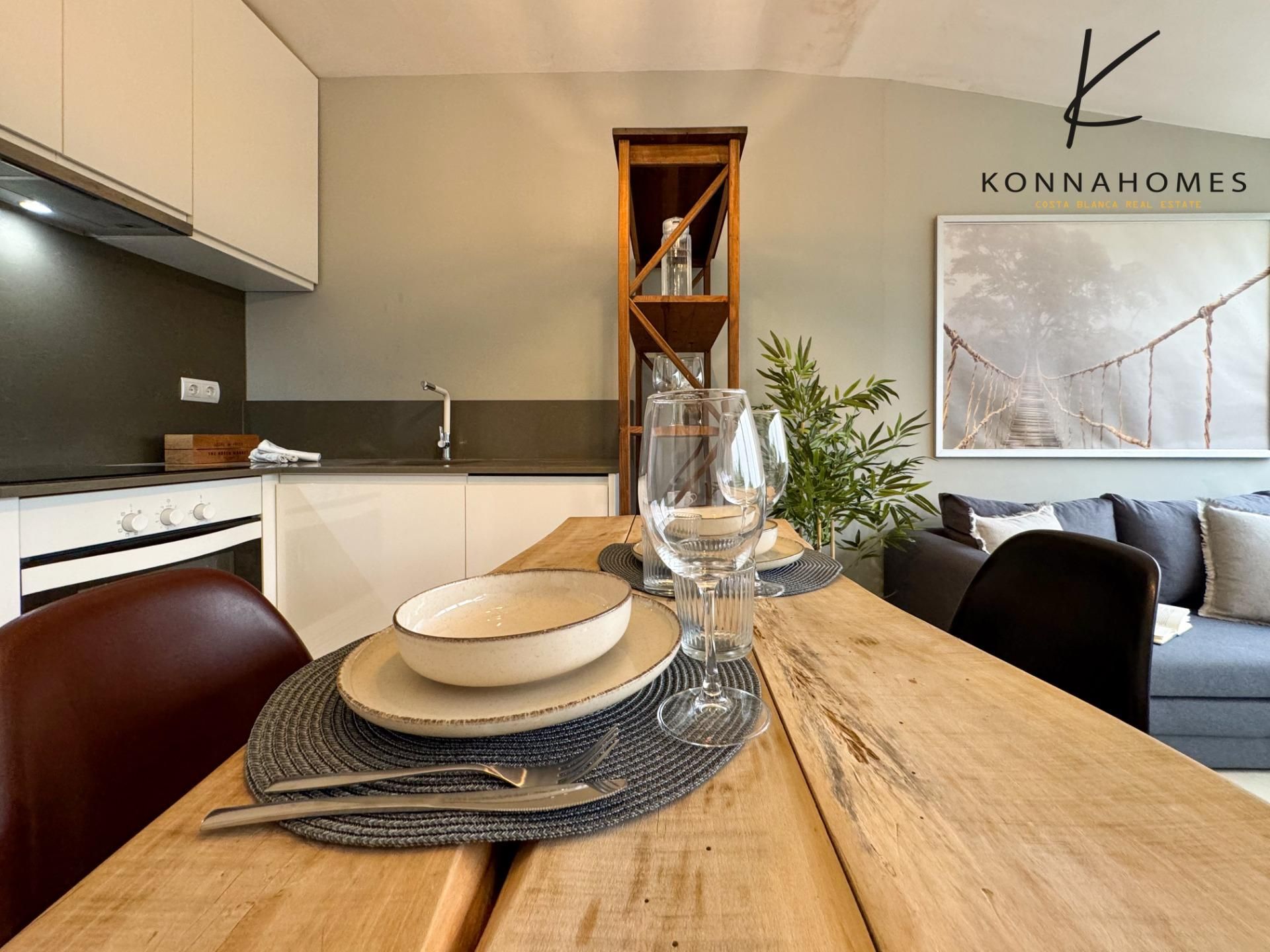 Kitchen of Apartment for sale in Finestrat  with Air Conditioner, Heating and Terrace