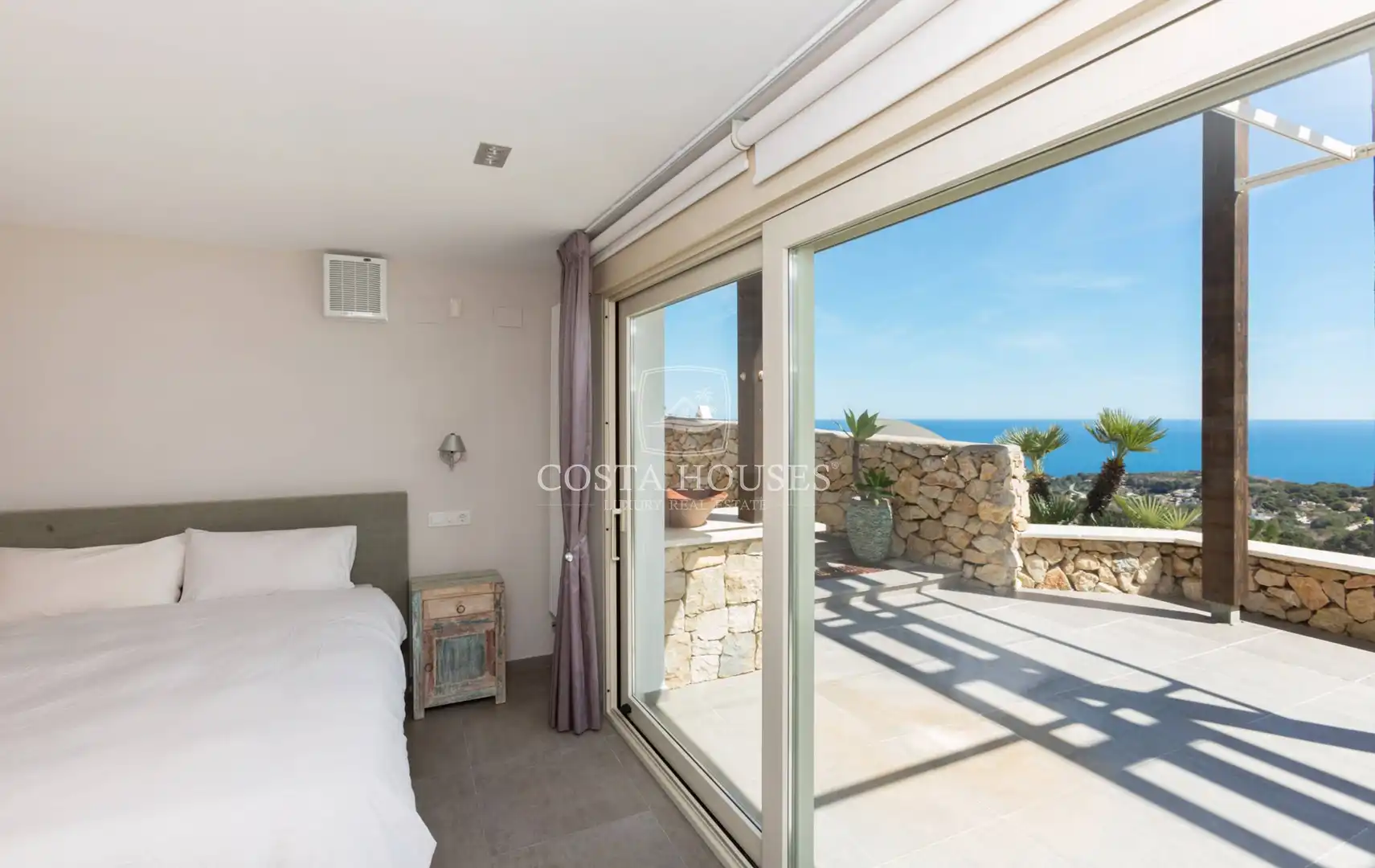 Bedroom of Houses for sale in Benissa  with Air Conditioner, Heating and Private garden