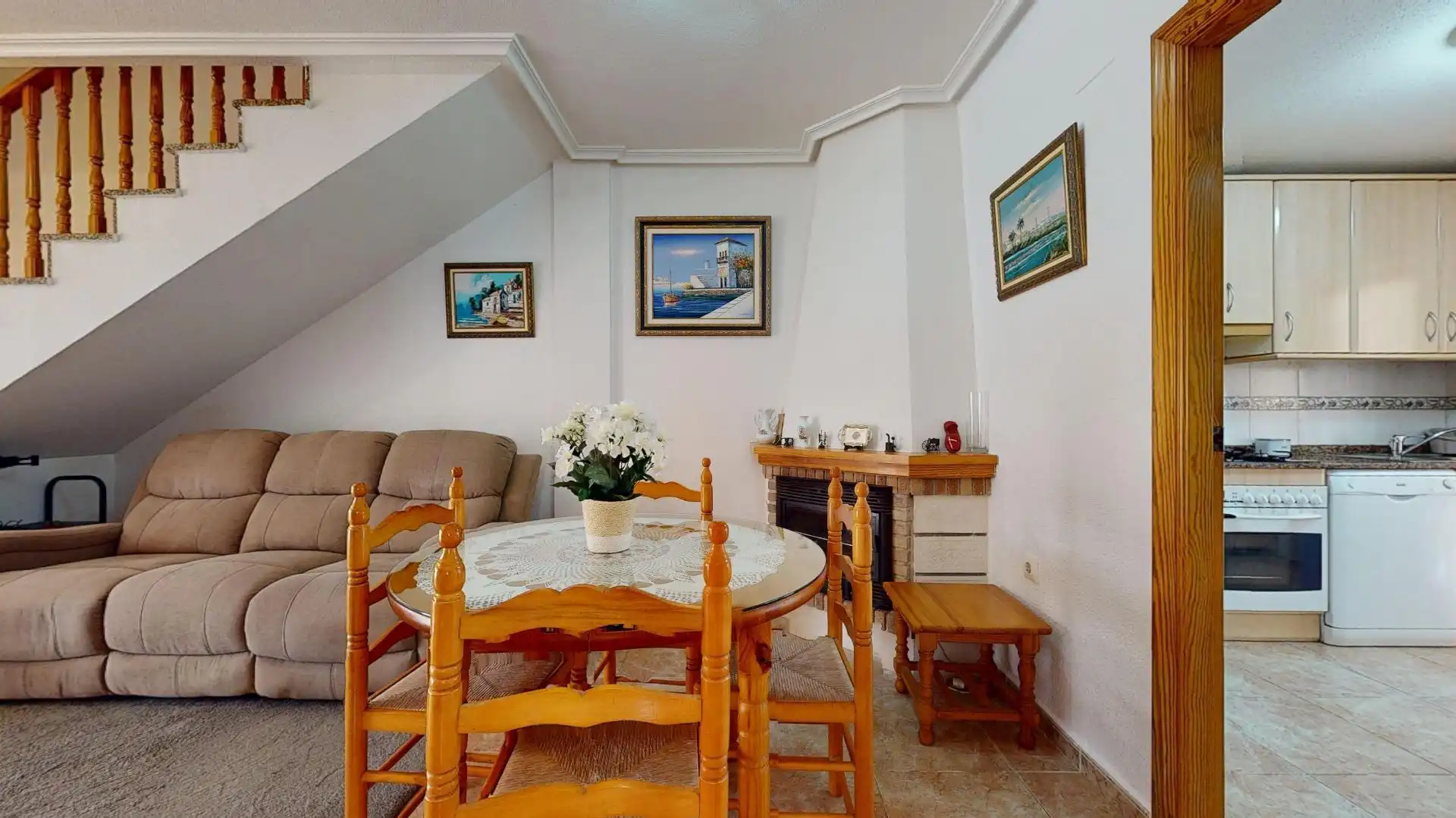 Comedor de Casa adosada en venta en Pilar de la Horadada con Aire acondicionado, Jardín privado y Terraza