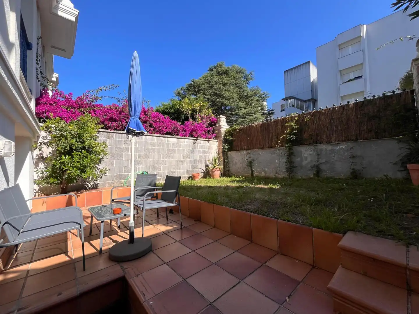Terrasse von Wohnung zur Miete in Santander mit Heizung, Privatgarten und Parkett