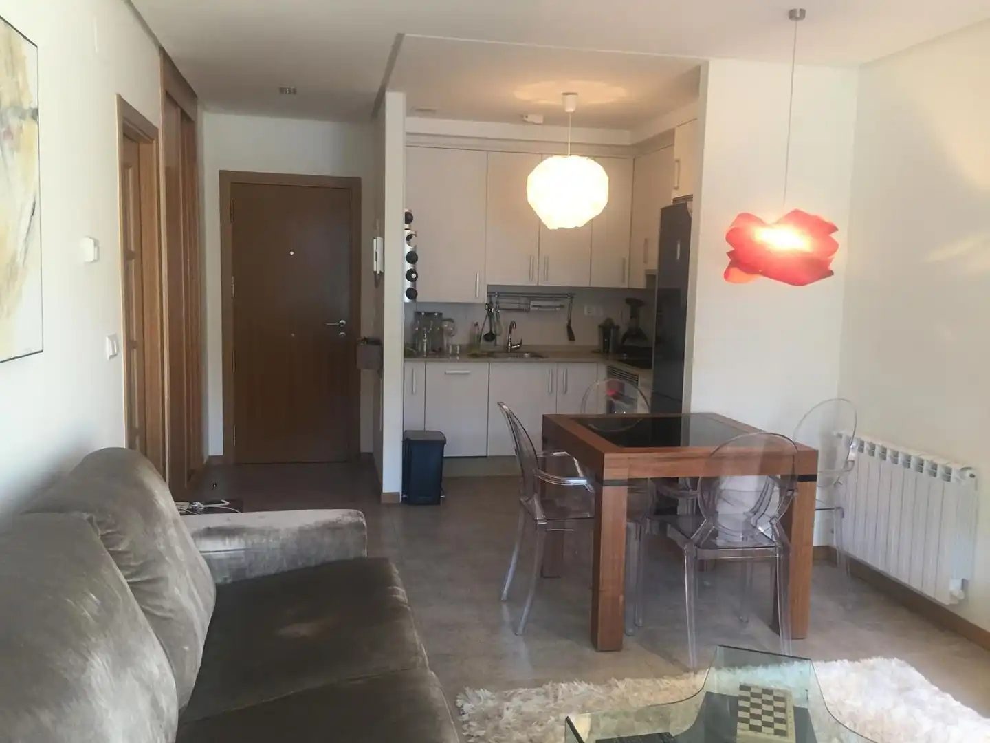 Cocina de Piso en venta en Sanxenxo con Calefacción, Jardín privado y Terraza