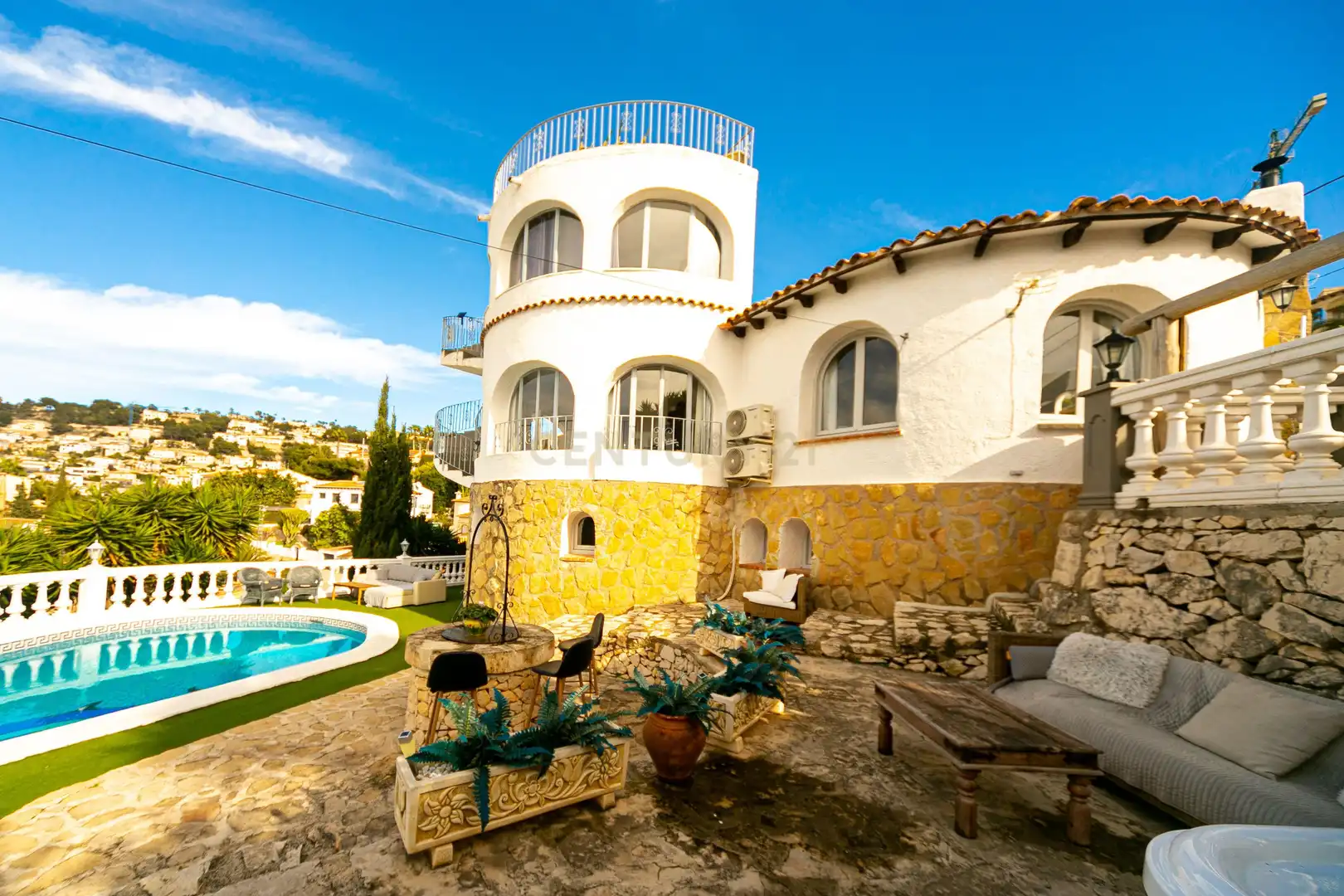 Vista exterior de Apartamento de alquiler en Benissa con Aire acondicionado, Trastero y Piscina