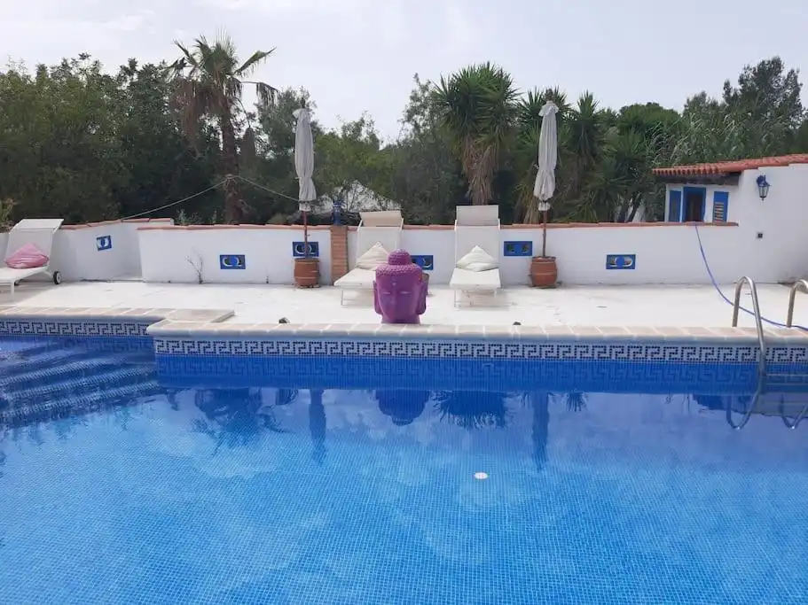 Schwimmbecken von Haus oder Chalet zur Miete in L'Ametlla de Mar  mit Klimaanlage, Privatgarten und Schwimmbad