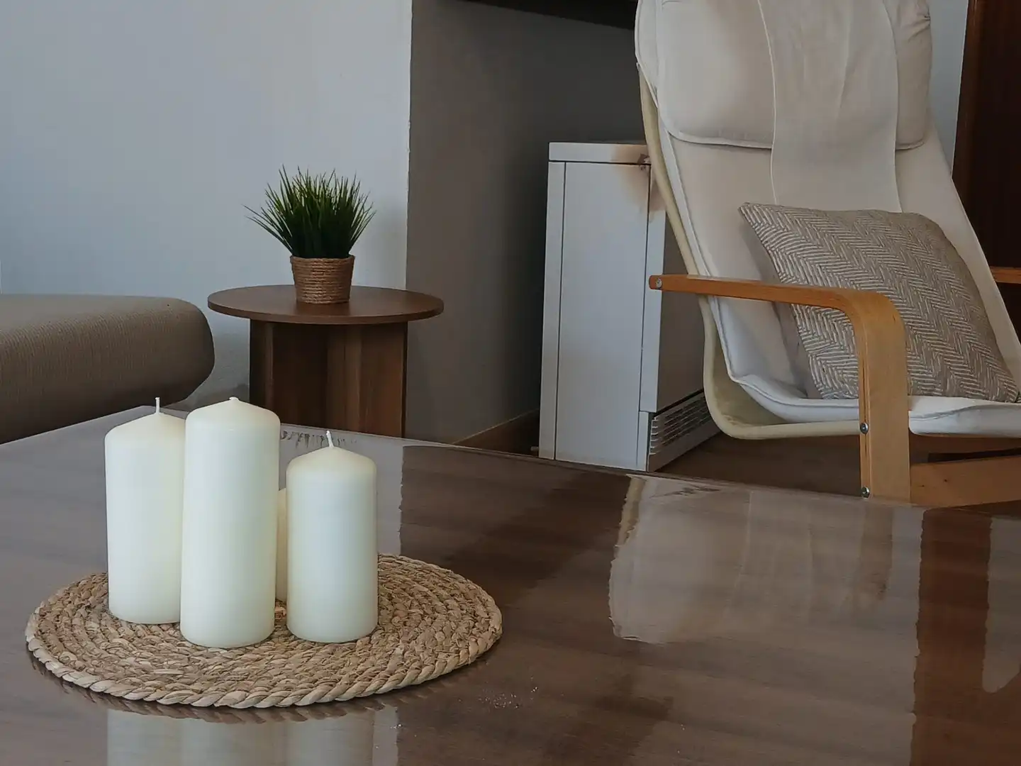Wohnzimmer von Wohnung zur Miete in La Almunia de Doña Godina  mit Heizung, Parkett und Terrasse