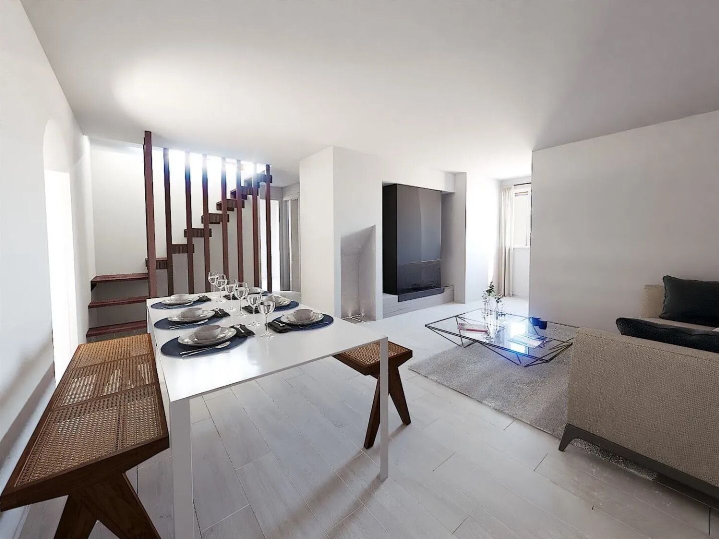 Living room of Duplex for sale in Aisa  with Heating, Parquet flooring and Storage room