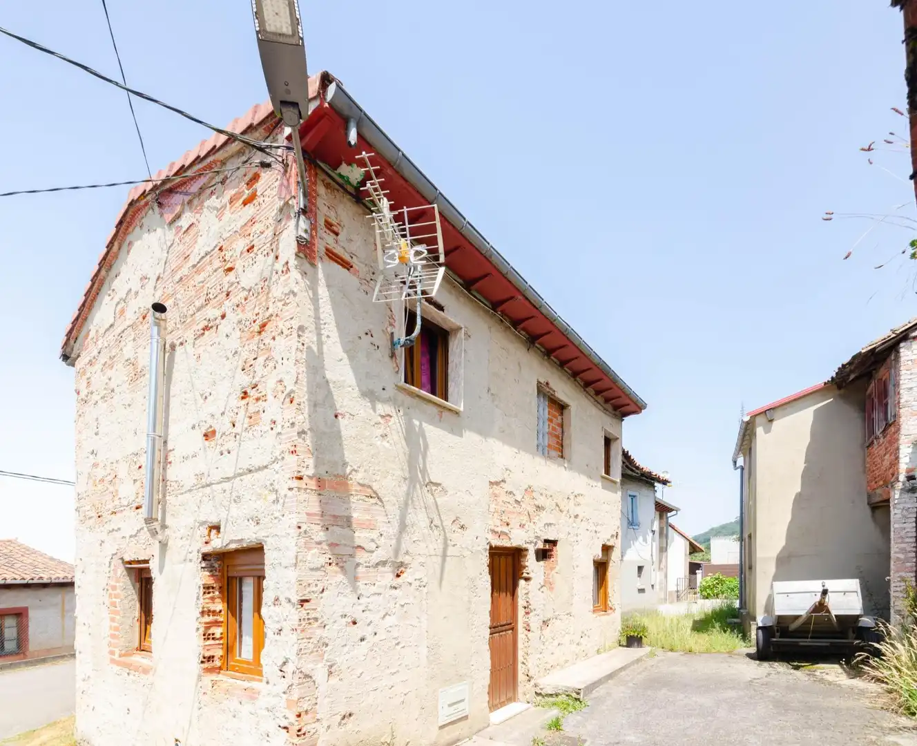 Vista exterior de Casa o chalet en venta en Langreo con Jardín privado y Amueblado