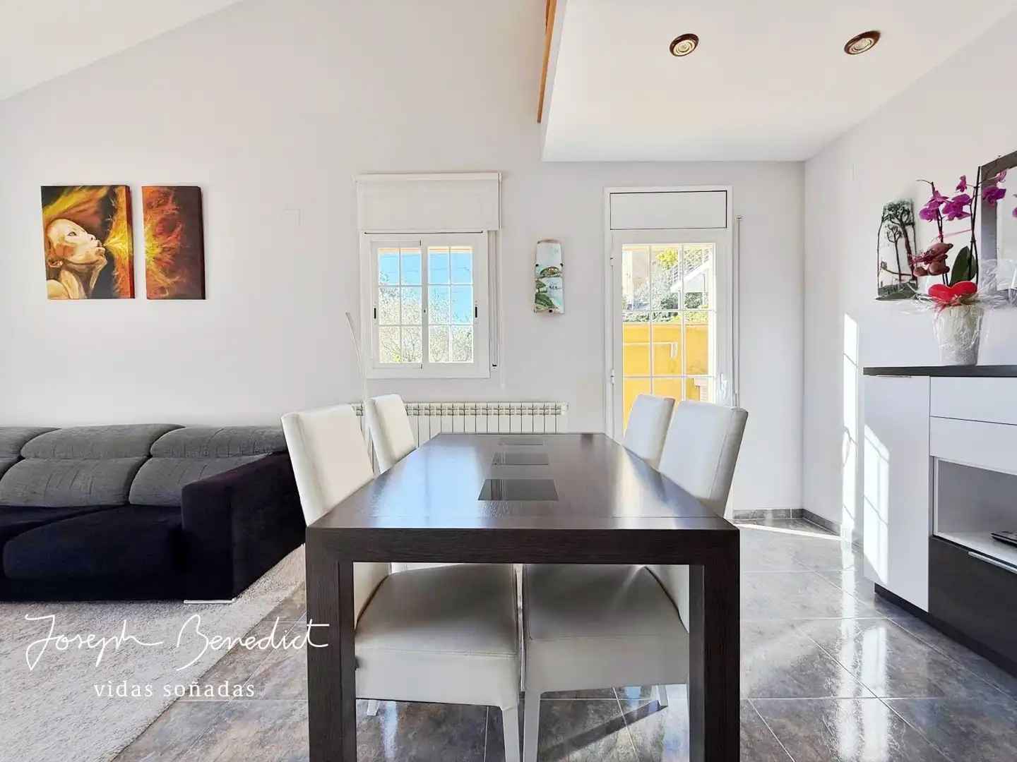 Dining room of Houses for sale in Begues  with Air Conditioner, Heating and Private garden