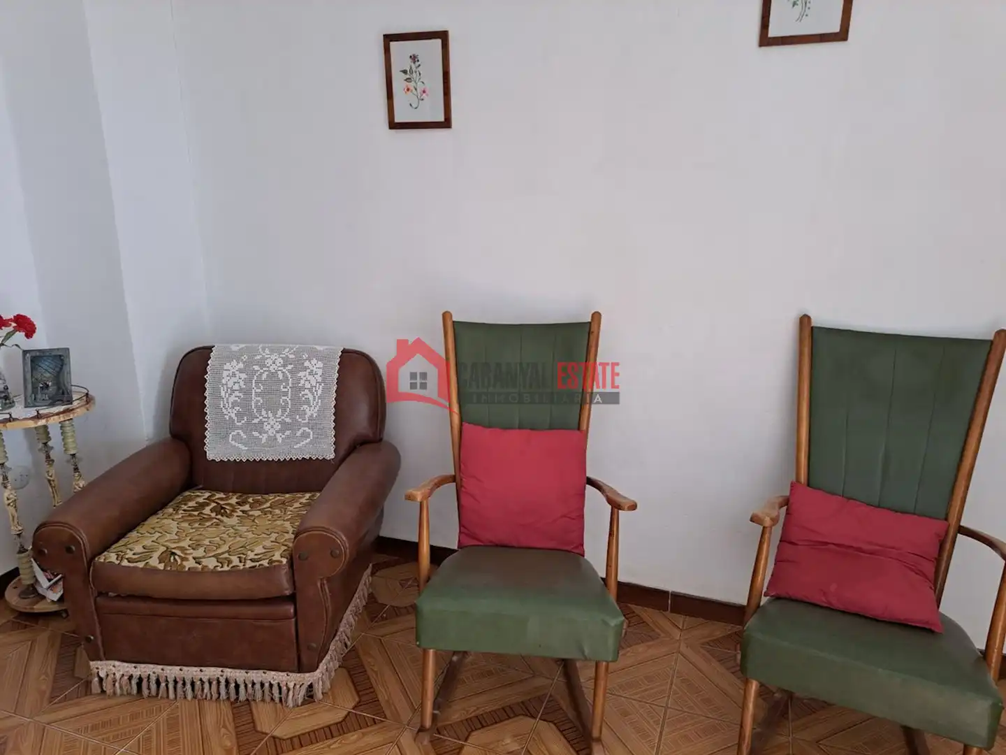 Sala de estar de Casa adosada en venta en Fuencaliente con Terraza y Balcón