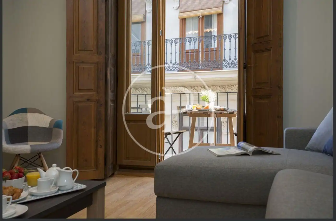 Bedroom of Flat for rent in  Valencia Capital  with Air Conditioner, Heating and Furnished