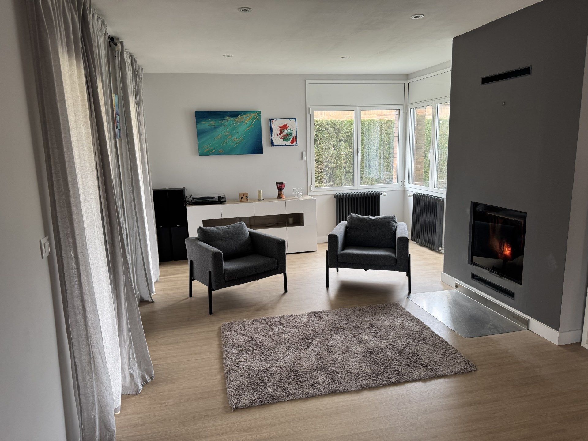 Sala d'estar de Casa o xalet de lloguer en Avinyonet de Puigventós amb Calefacció i Terrassa