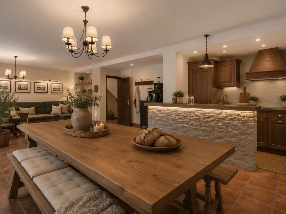 Menjador de Casa o xalet en venda en Elburgo / Burgelu amb Calefacció, Jardí privat i Parquet