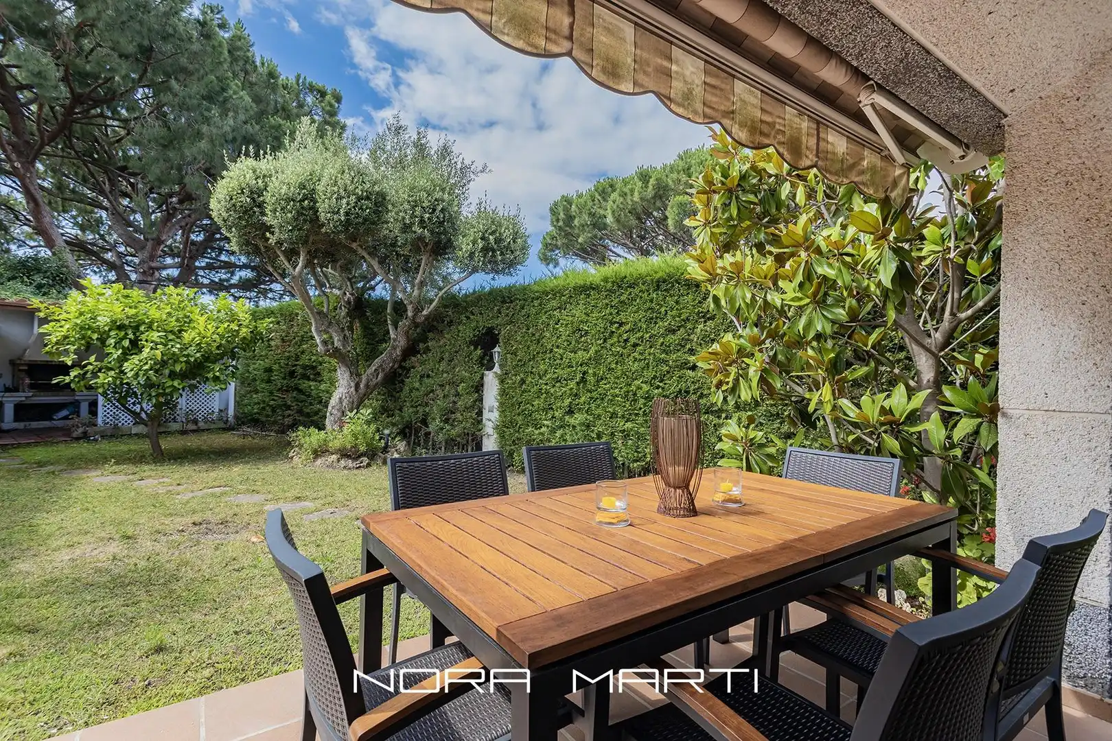 Garten von Einfamilien-Reihenhaus zum Verkauf in Sant Andreu de Llavaneres mit Heizung, Privatgarten und Terrasse