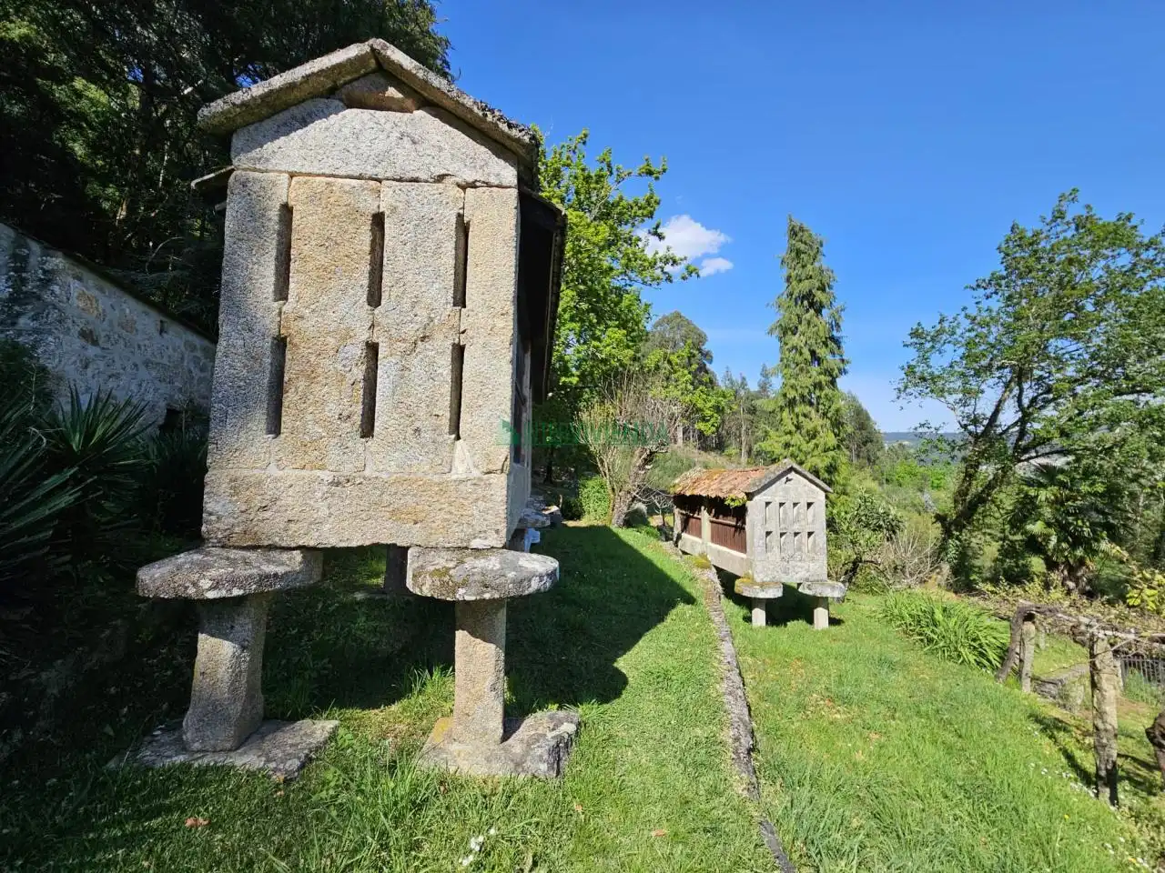 Jardín de Finca rústica en venta en A Cañiza   con Calefacción, Jardín privado y Terraza