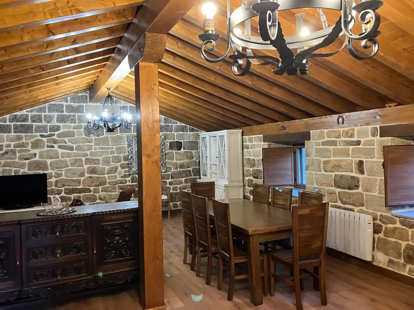 Comedor de Finca rústica en venta en San Pedro del Romeral con Calefacción, Jardín privado y Terraza