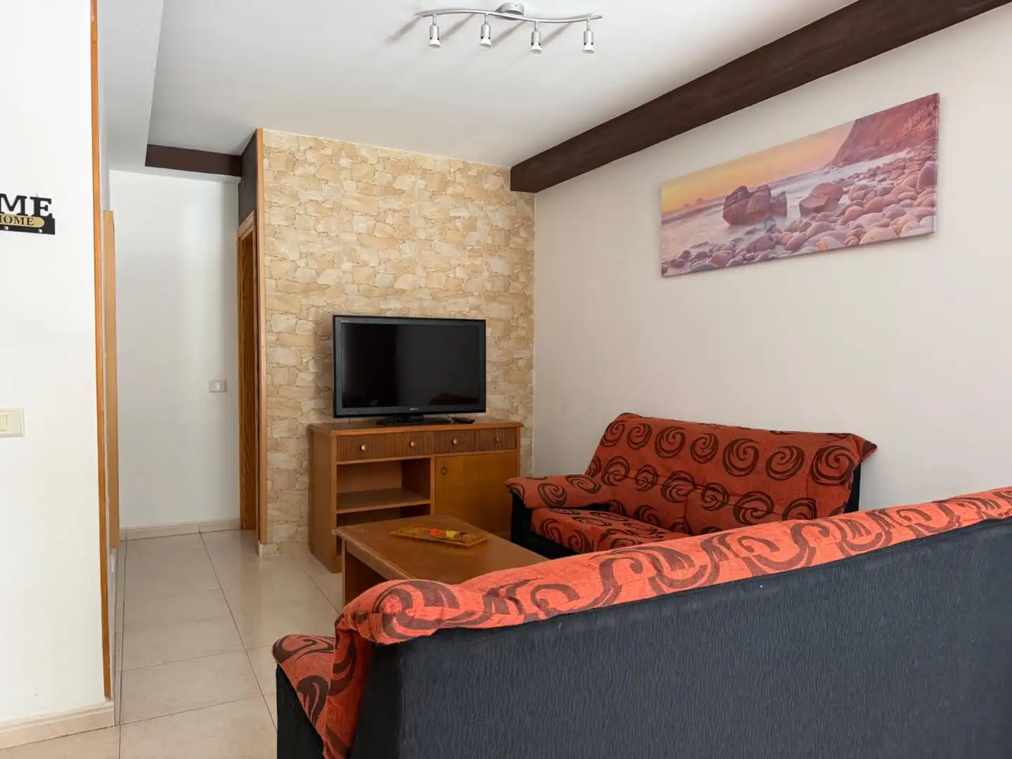 Living room of Flat for rent in Santa Lucía de Tirajana  with Furnished and Balcony