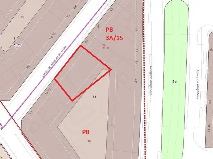 Terreno residencial en venta en Carrer Vázquez de Mella 69, imagen 3