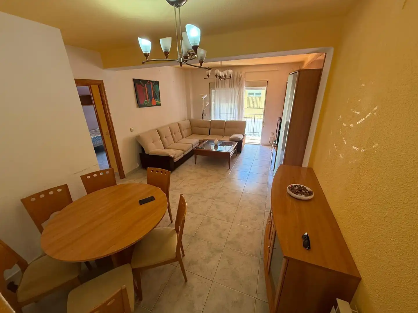 Living room of Flat for rent in Cáceres  with Heating, Furnished and Balcony