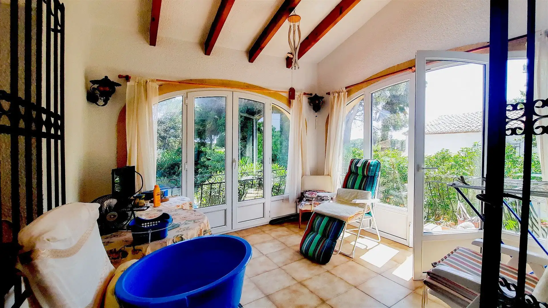 Garden of Houses for sale in Jávea / Xàbia  with Air Conditioner