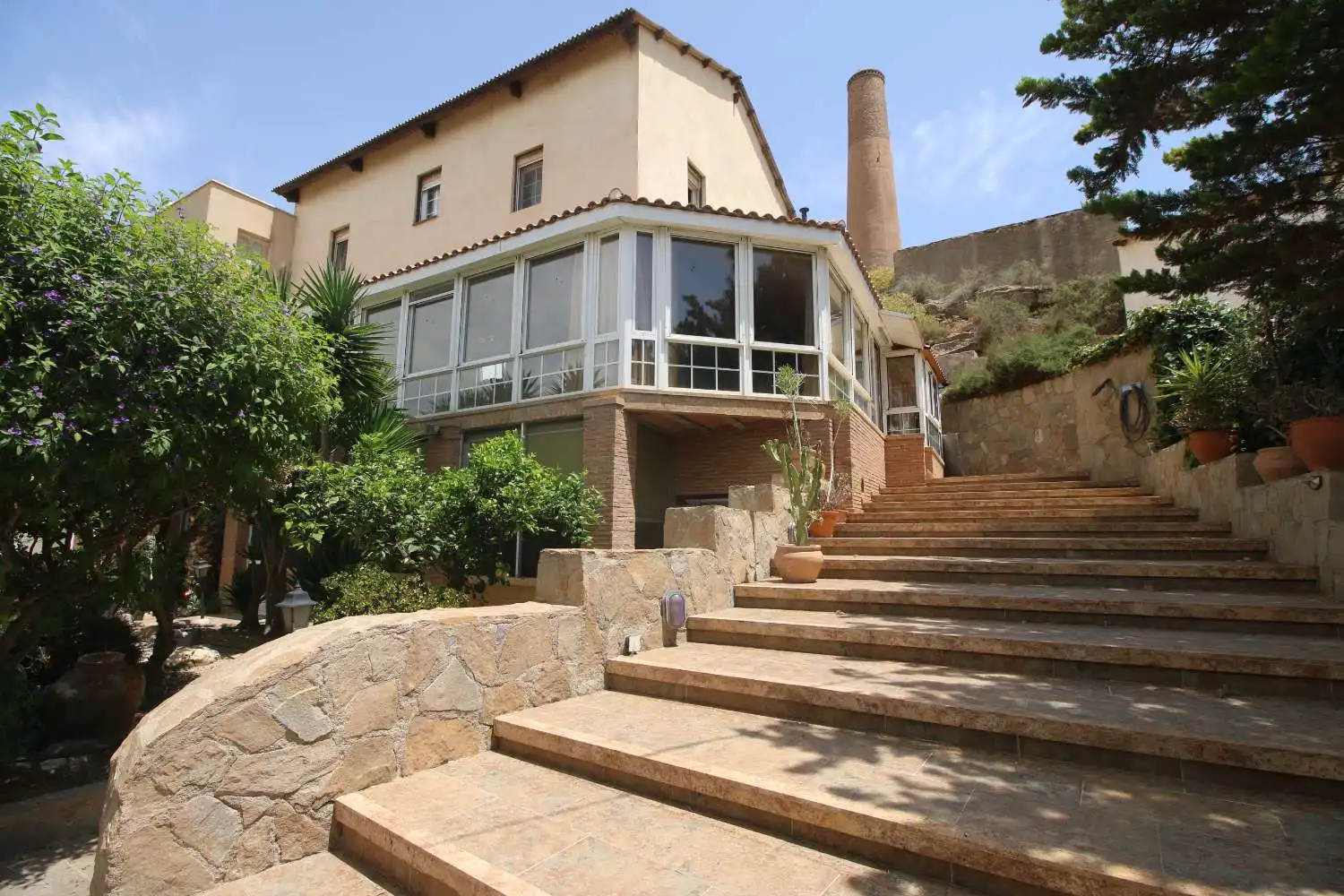 Vista exterior de Casa o chalet en venta en Cuevas del Almanzora con Aire acondicionado, Terraza y Piscina