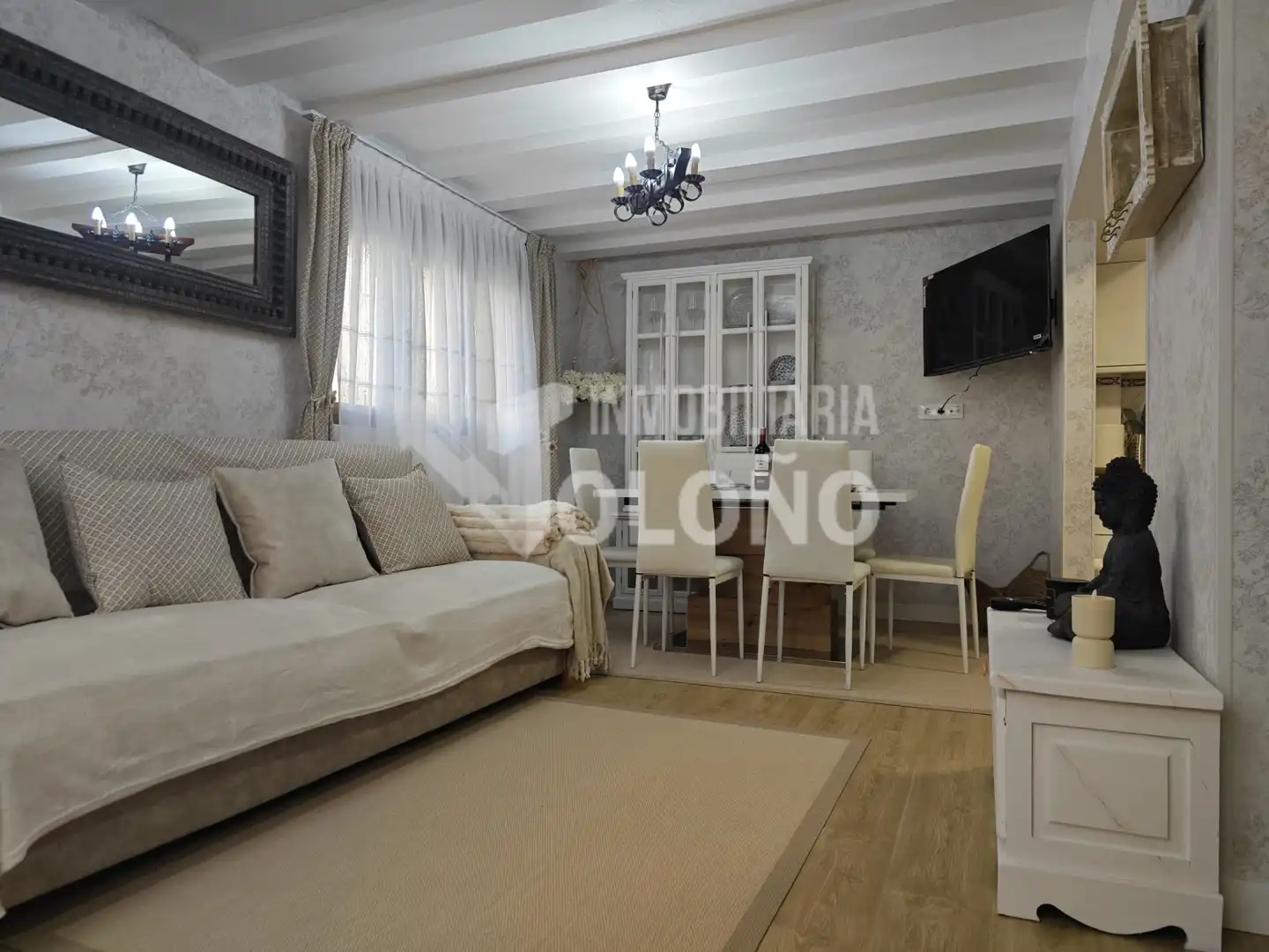 Sala d'estar de Finca rústica en venda en Casalarreina amb Calefacció, Parquet i Traster