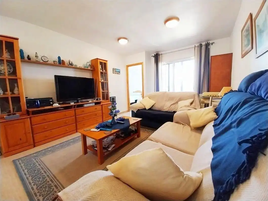 Sala de estar de Apartamento en venta en Mazarrón con Aire acondicionado, Jardín privado y Terraza