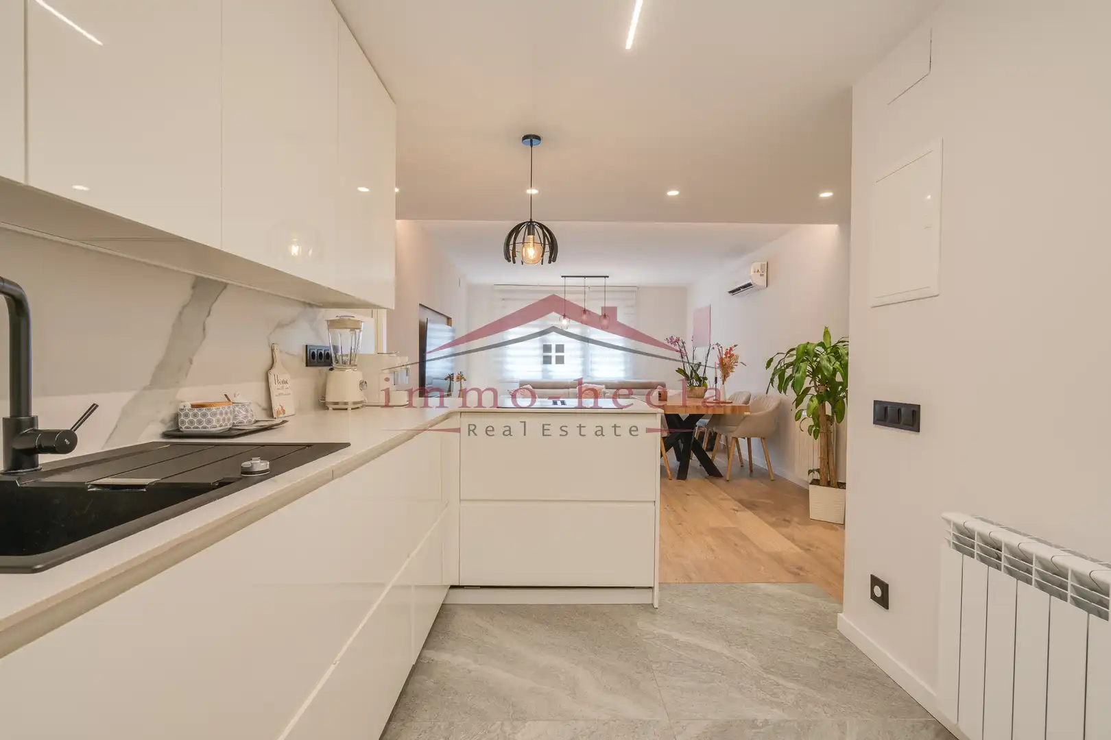 Küche von Wohnung zum Verkauf in Santa Margarida de Montbui mit Heizung und Balkon