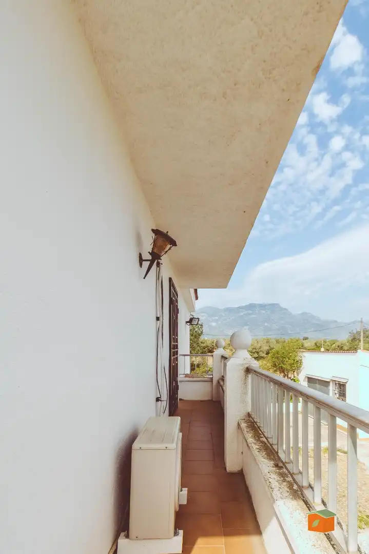 Balcony of Houses for sale in Roquetes  with Air Conditioner, Parquet flooring and Swimming Pool