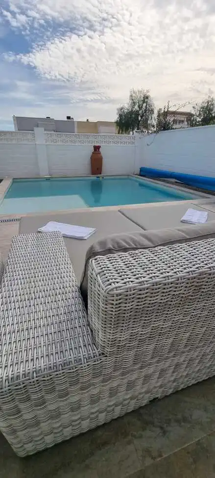 Piscina de Casa adosada en venda en Murcia