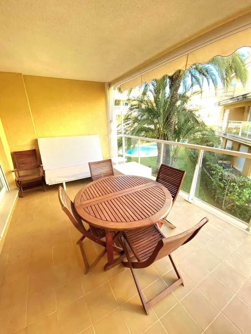 Terrasse von Wohnung zur Miete in Jávea / Xàbia mit Klimaanlage, Heizung und Terrasse