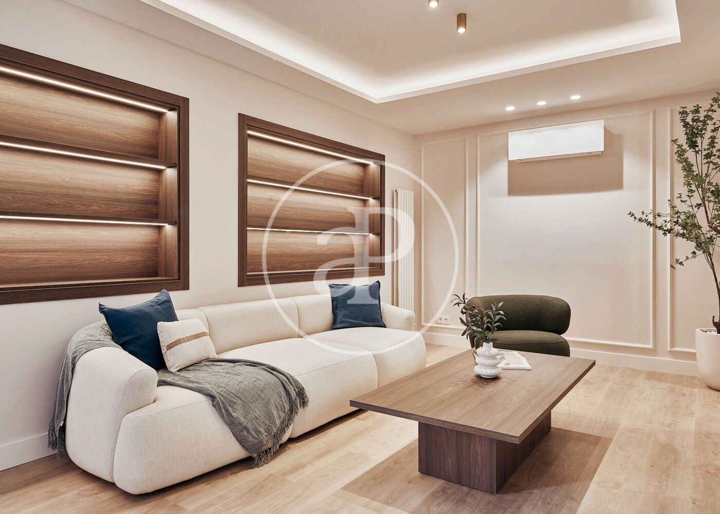 Sala d'estar de Pis en venda en  Madrid Capital amb Aire condicionat, Calefacció i Terrassa