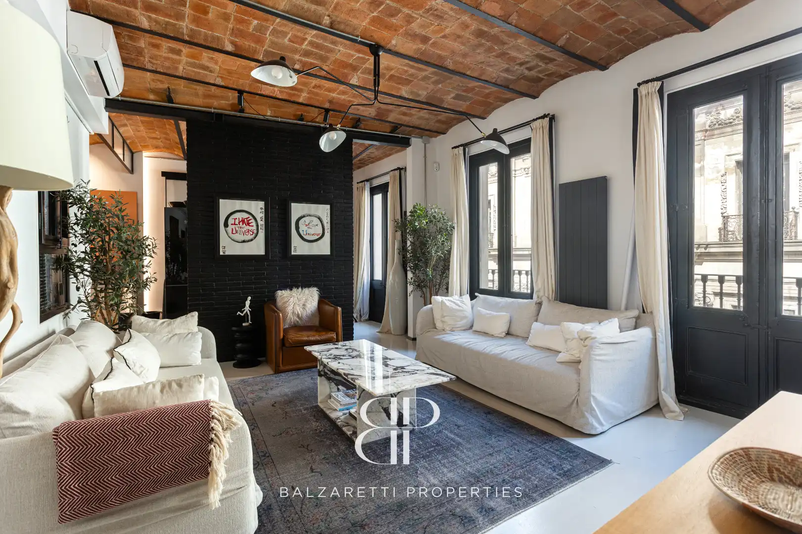 Wohnzimmer von Wohnung zur Miete in Barcelona mit Klimaanlage, Heizung und Parkett
