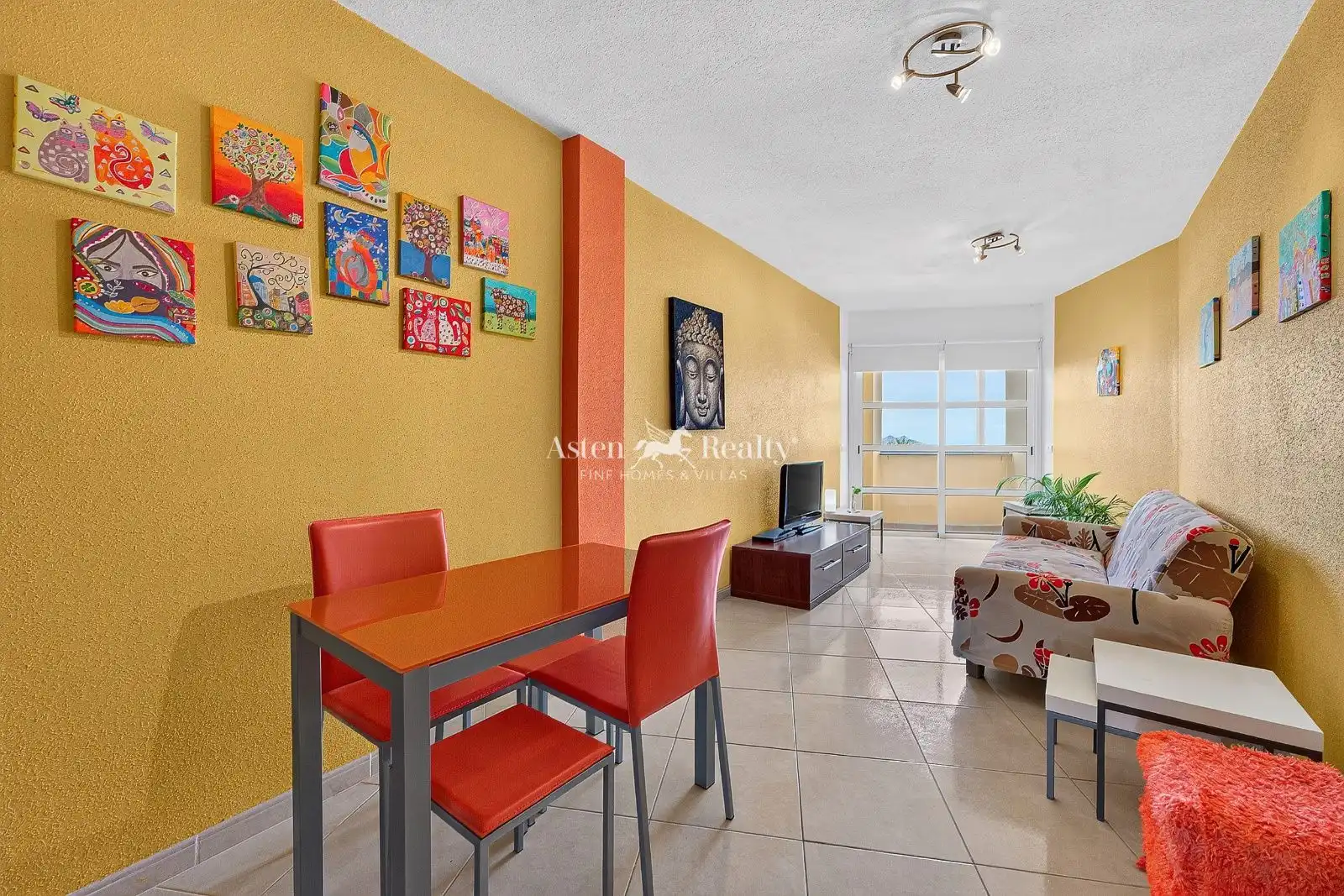 Living room of Flat for sale in Arona  with Terrace, Storage room and Furnished