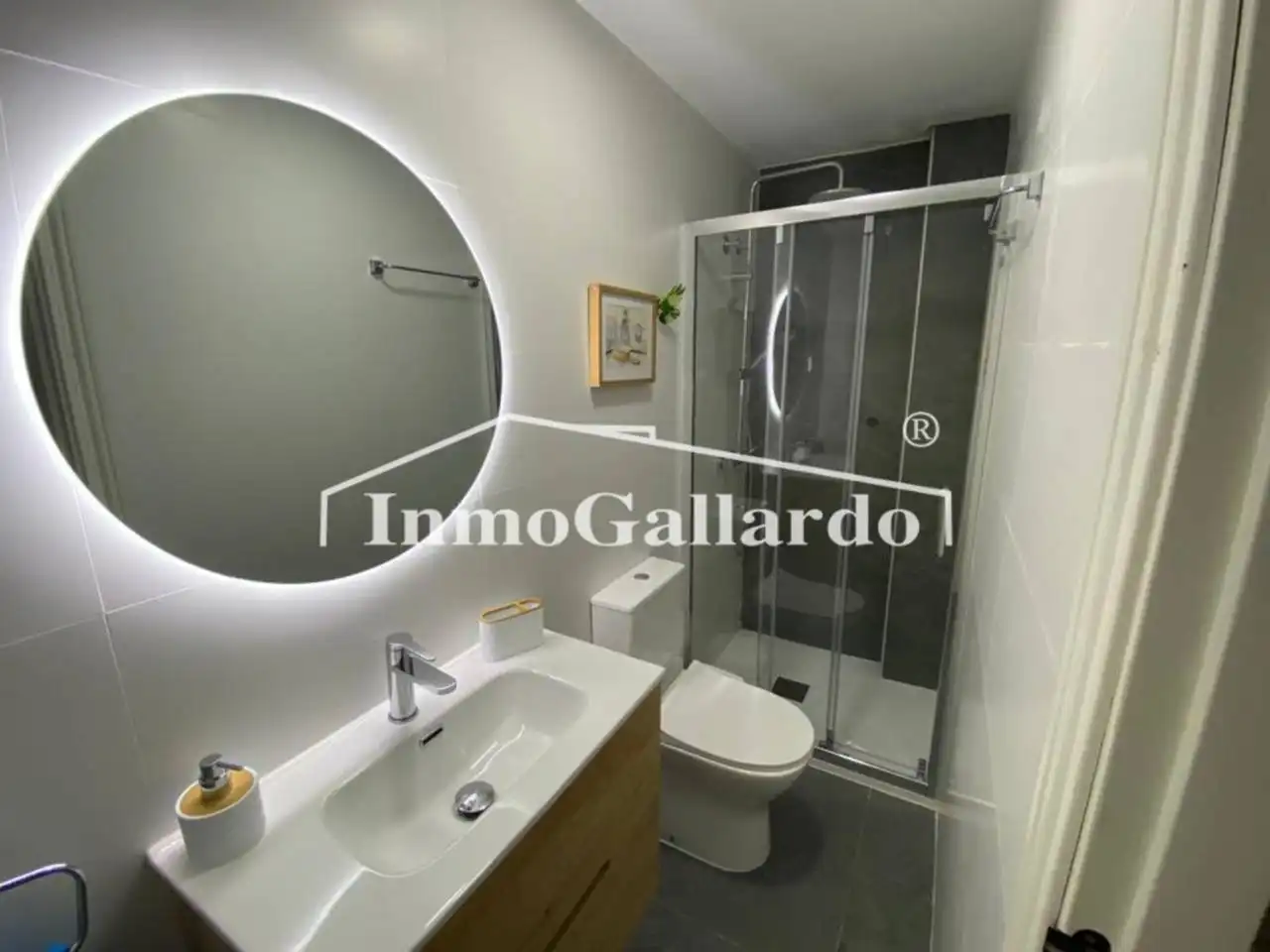 Badezimmer von Haus oder Chalet zur Miete in Rincón de la Victoria mit Klimaanlage, Privatgarten und Terrasse